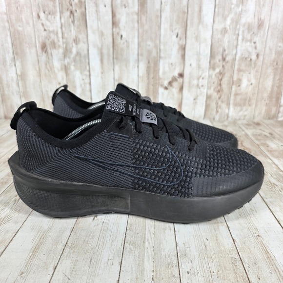 Nike Interact Run Black Running Shoes Sneakers Women's Size‎ 12 - Picture 1 of 8